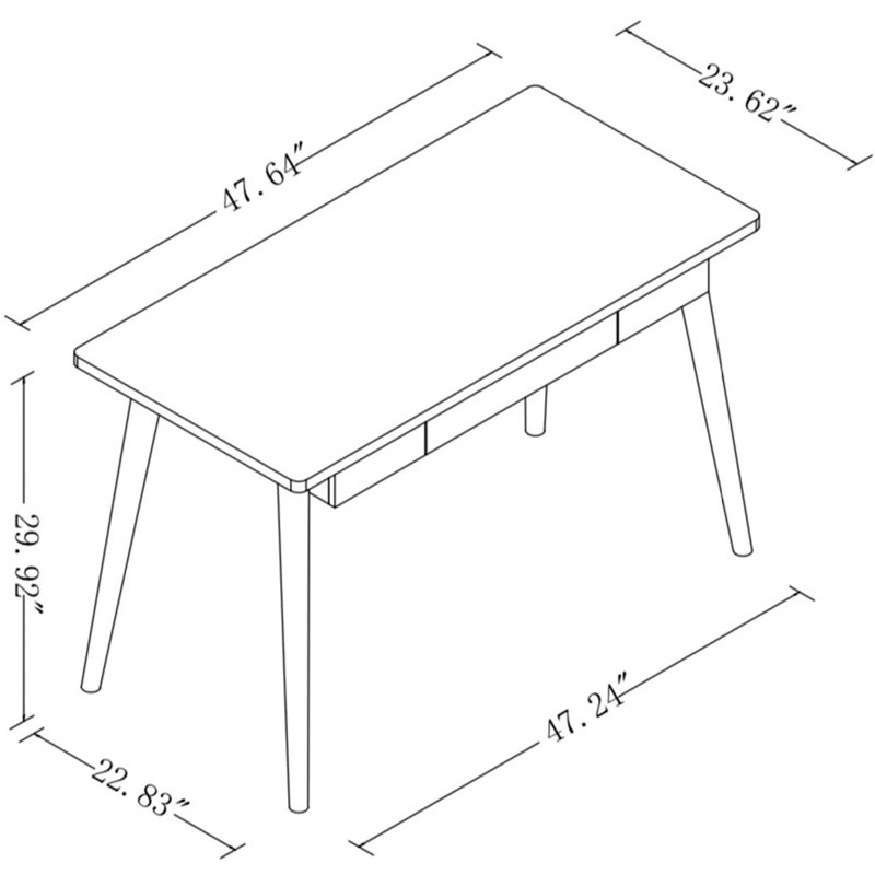 Corrigan Studio® Marthasville Solid Wood Desk & Reviews Wayfair